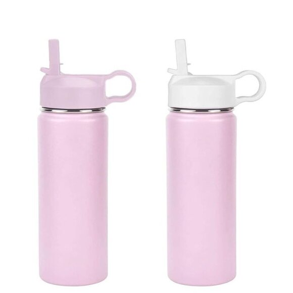 TOP SOULS Wide Mouth Straw Lids Compatible with Most Sports Water Bottles 2 pack - Picture 2 of 5